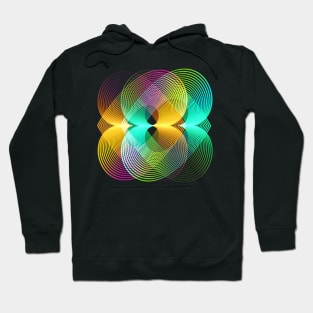 Geometric abstract pop art modern and cool Hoodie